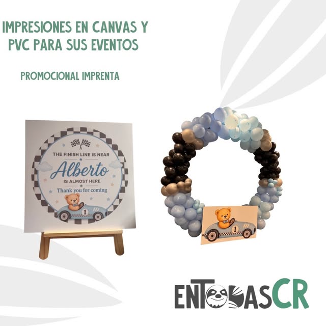 Ejemplos de impresiones en canvas y PVC de En Todas CR